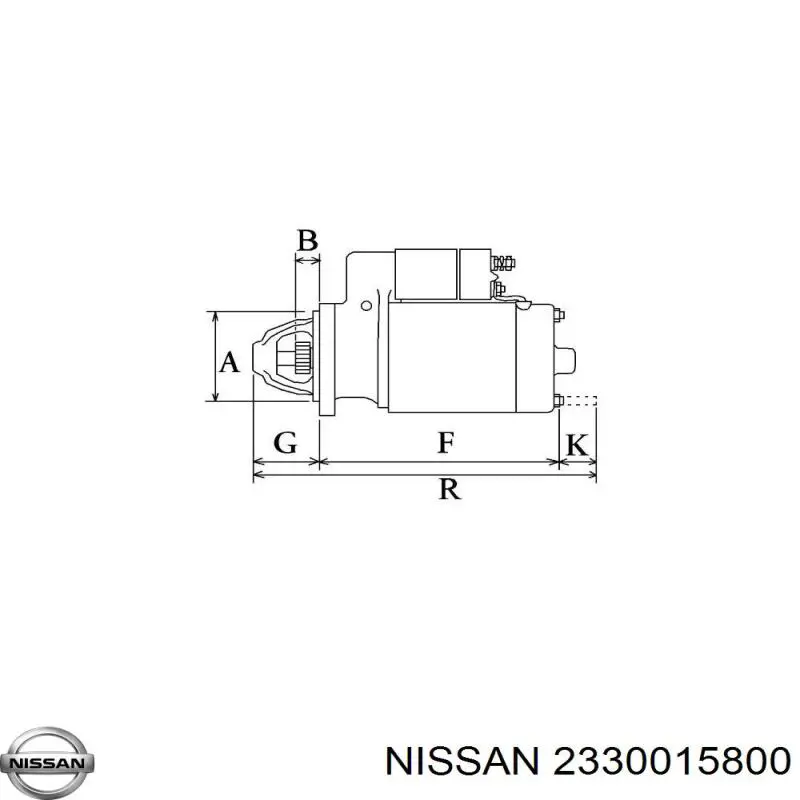 Стартер 2330015810 Nissan