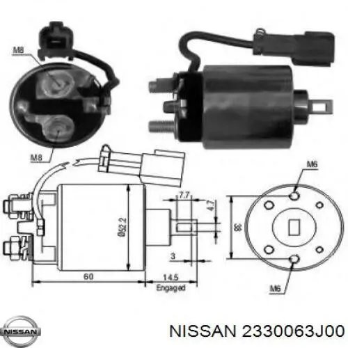 Купити 2330063J00 Nissan/Infiniti Стартер