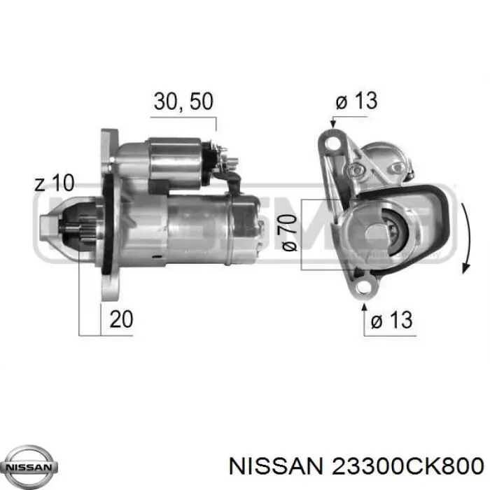 Купити 2330MEN22ARW Nissan/Infiniti Стартер