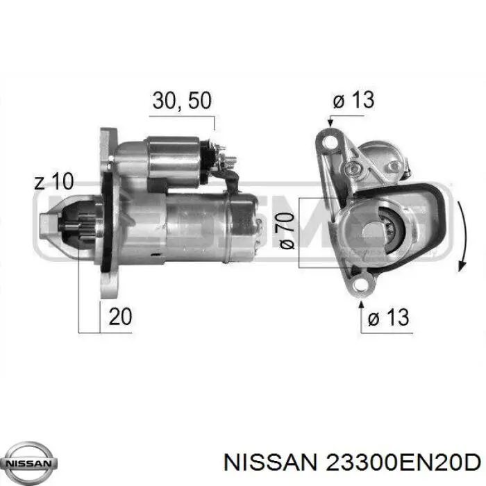 Купити 23300EN20D Nissan/Infiniti Стартер
