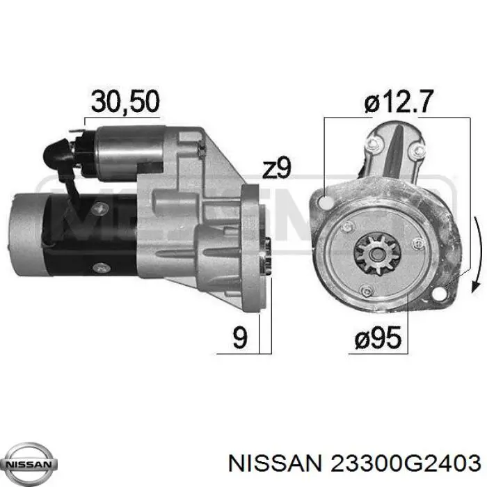 Купити 23300G2403 Nissan/Infiniti Стартер