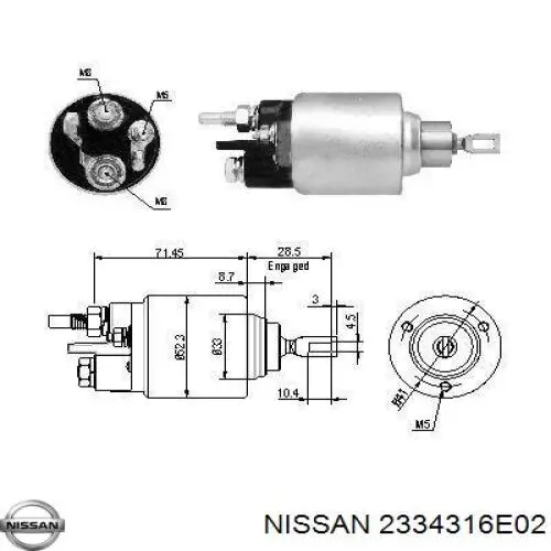  2334316E02 Nissan