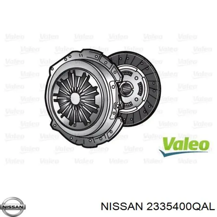 Комплект зчеплення (3 частини) Nissan/Infiniti 2335400QAL ціна, від 79.50 USD