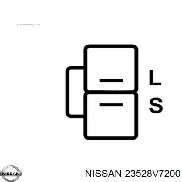 2352818G01 Nissan реле-регулятор генератора, (реле зарядки)