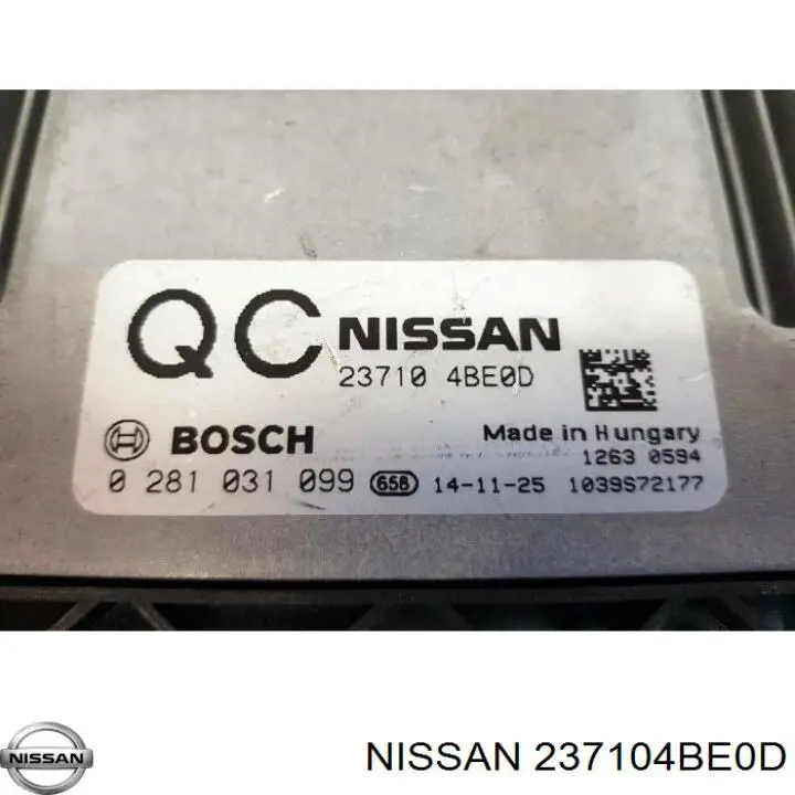  237104BE0D Nissan