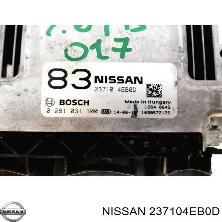 237104EB0D Nissan/Infiniti Блок електронного управління