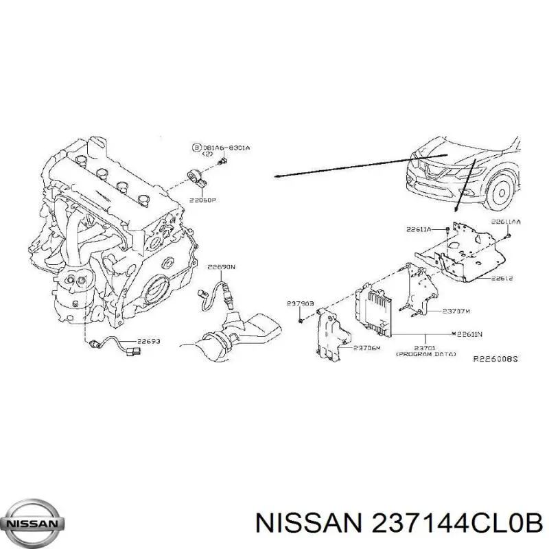237144CL0B Nissan/Infiniti Блок електронного управління