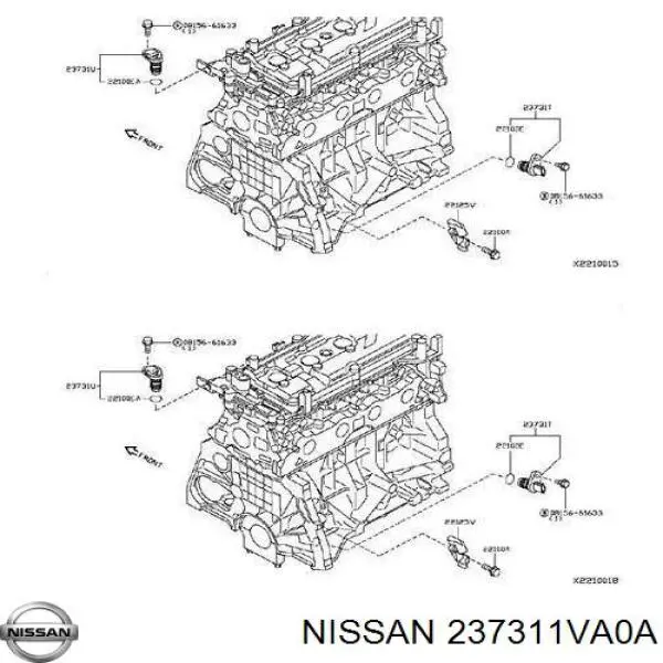 237311VA0A Nissan датчик положення (оборотів коленвалу)
