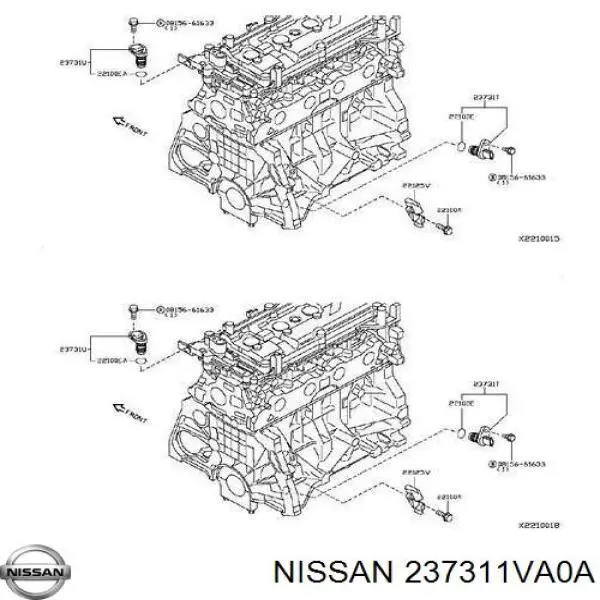 Датчик положення (оборотів) коленвалу 237311VA0A Nissan