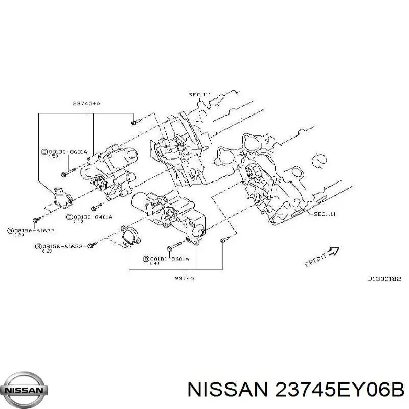 Регулятор фаз газорозподілу Nissan/Infiniti 23745EY00B ціна, від 56.72 USD