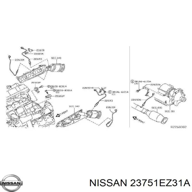  Nissan/Infiniti 23751EZ31A ціна, від  USD