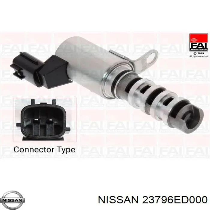 Клапан електромагнітний положення (фаз) розподільного валу Nissan Tiida LATIO ASIA (SC11) (Нісан Тііда)