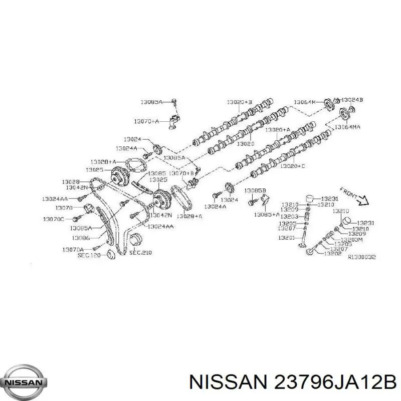 Клапан фазорегулятора TQ48083 Tqparts