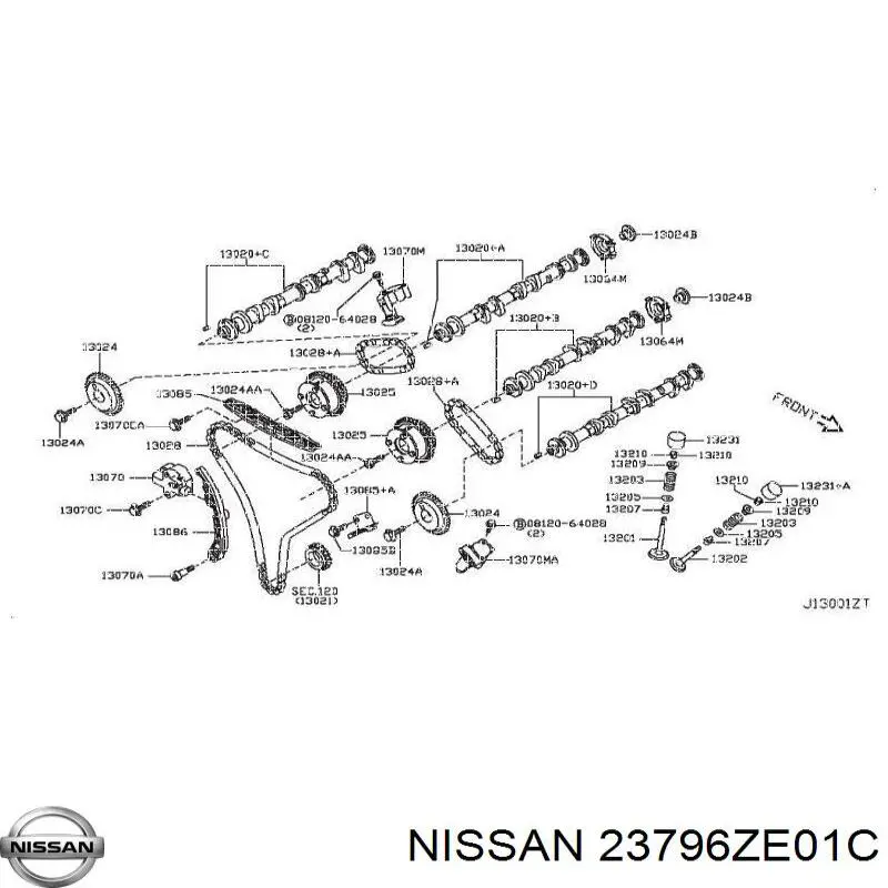 Купити 23796ZE01C Nissan/Infiniti Клапан електромагнітний положення (фаз) розподільного валу, лівий