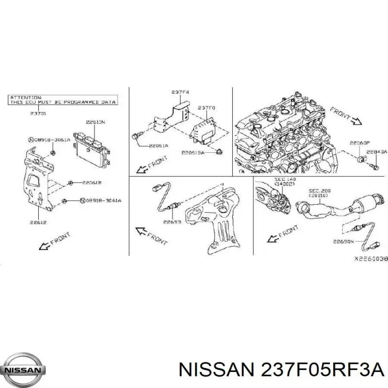 237F05RF3A Nissan/Infiniti ЕБУ АКПП