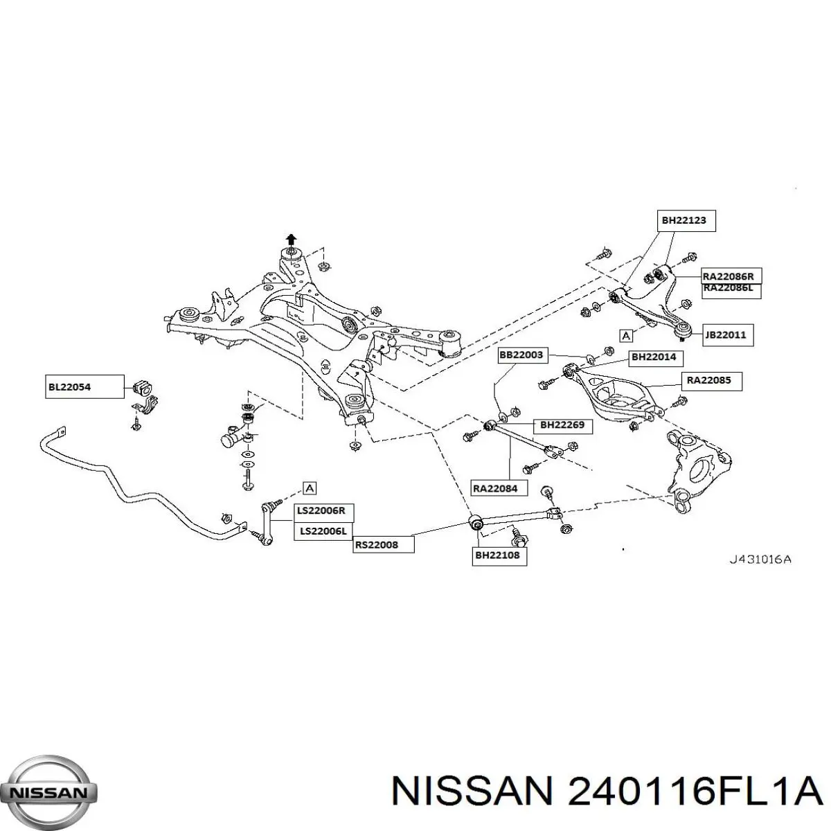Купити 240116FL1A Nissan/Infiniti 