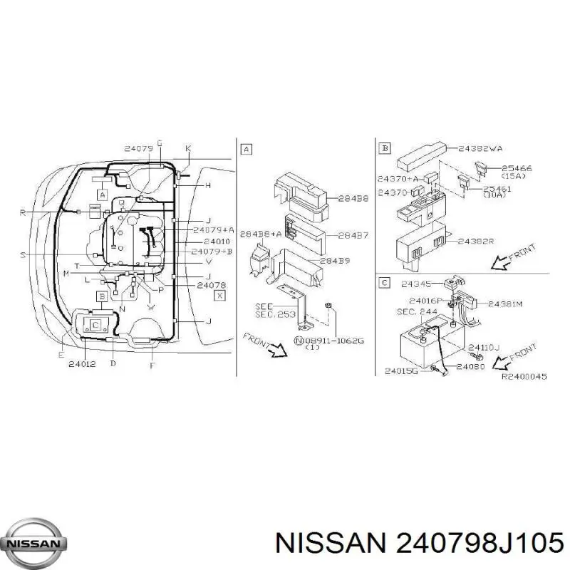 Купити 240798J105 Nissan/Infiniti 