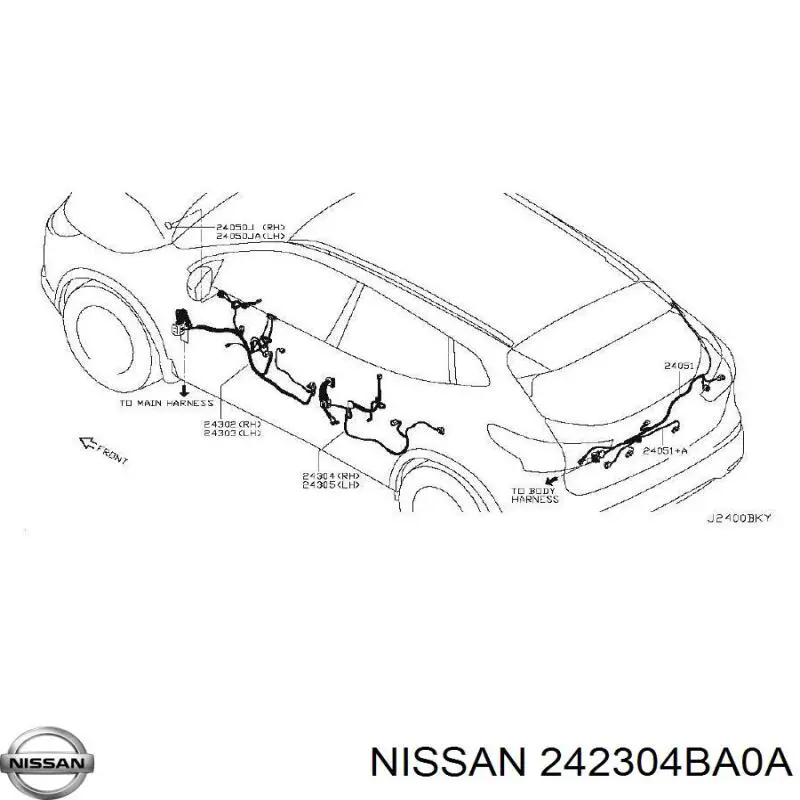  242304BA0A Nissan