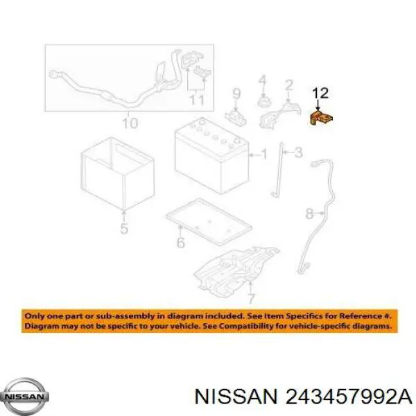  Nissan/Infiniti 243457992A ціна, від 19.00 USD