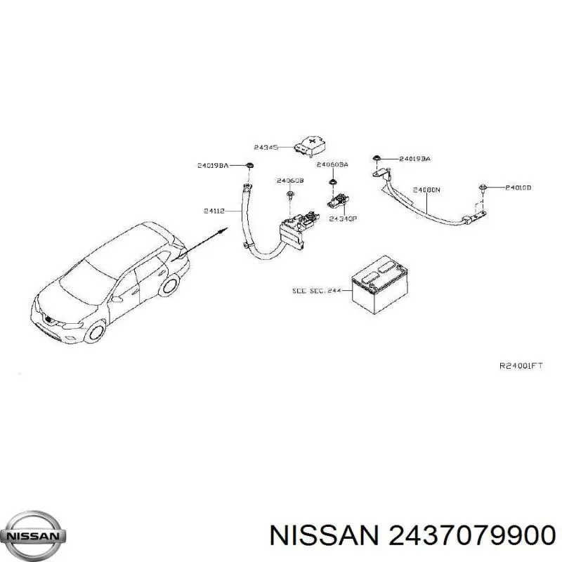 Запобіжник Nissan/Infiniti 2437079900 ціна, від 9.69 USD