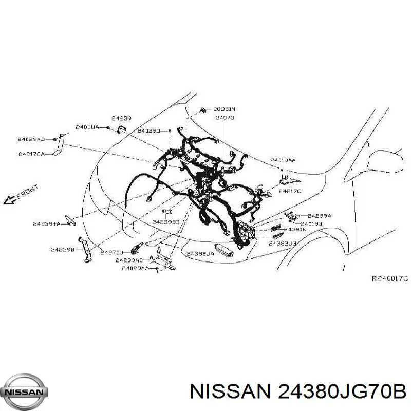  Nissan/Infiniti 24380JG70B ціна, від 8.87 USD