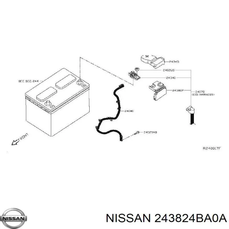  243824BA0A Nissan