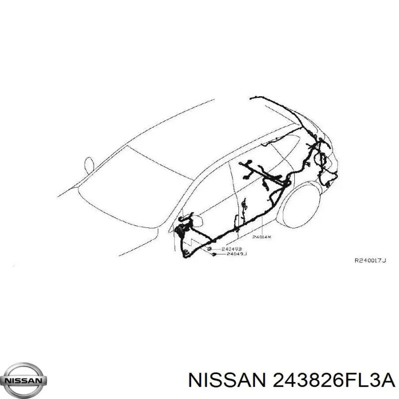 243826FL3A Nissan/Infiniti Кришка блоку запобіжників