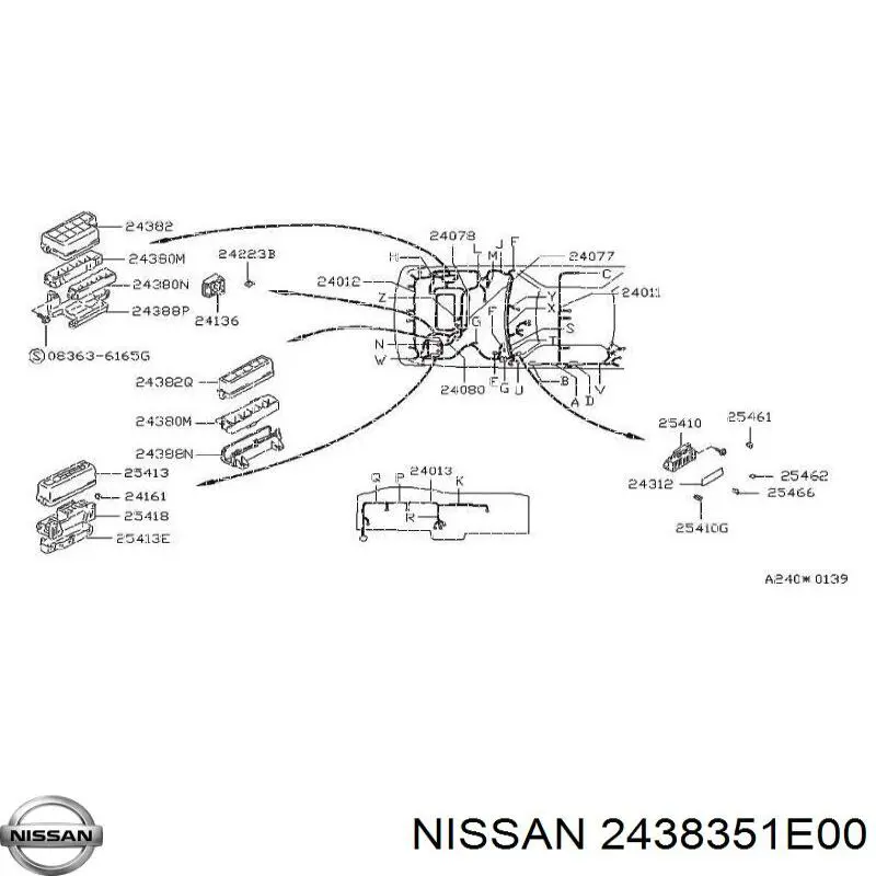 2438351E00 Nissan/Infiniti Реле запобіжників