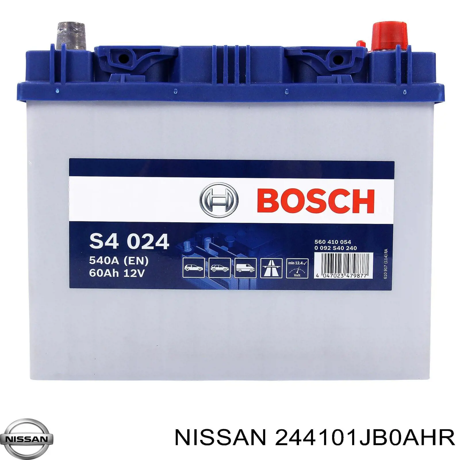 Купити 244101JB0AHR Nissan/Infiniti Автомобільна батарея