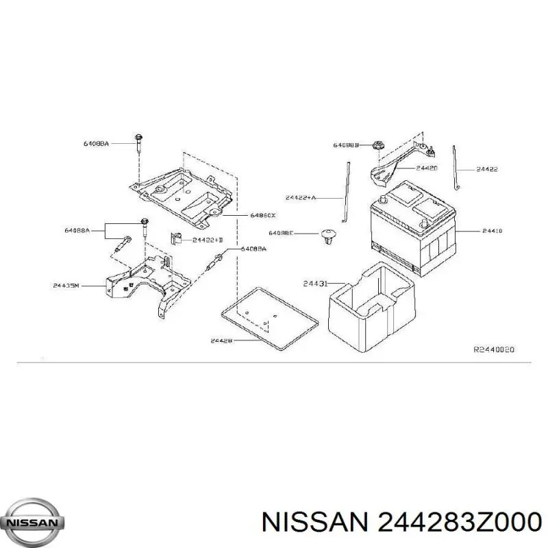  Nissan/Infiniti 244283Z000 ціна, від 6.23 USD