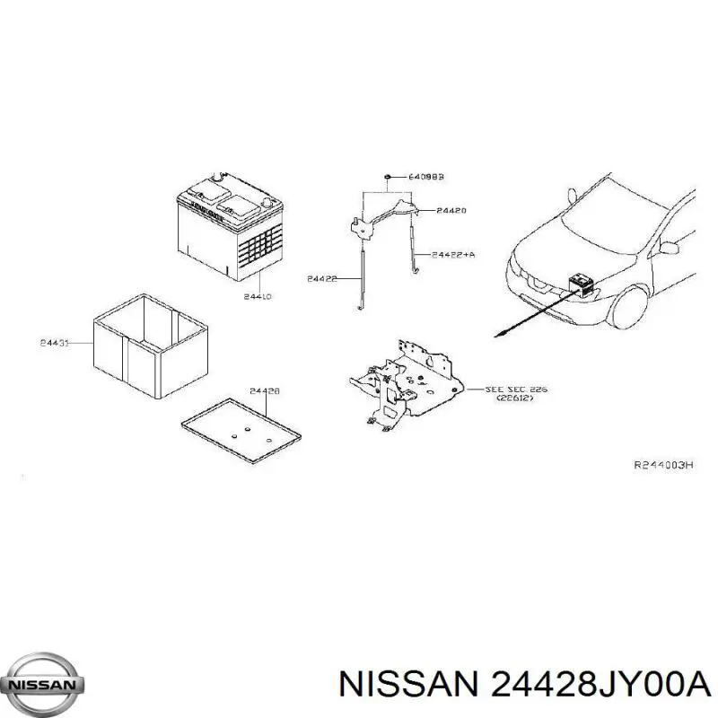  Nissan/Infiniti 24428JY00A ціна, від 8.75 USD