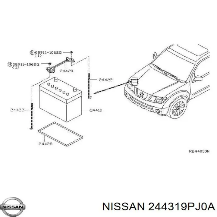  Nissan/Infiniti 244319PJ0A ціна, від 12.67 USD