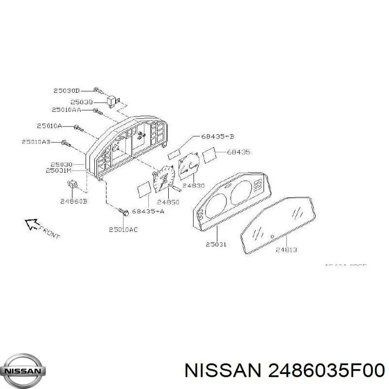  Nissan/Infiniti 2486035F00 ціна, від 8.71 USD