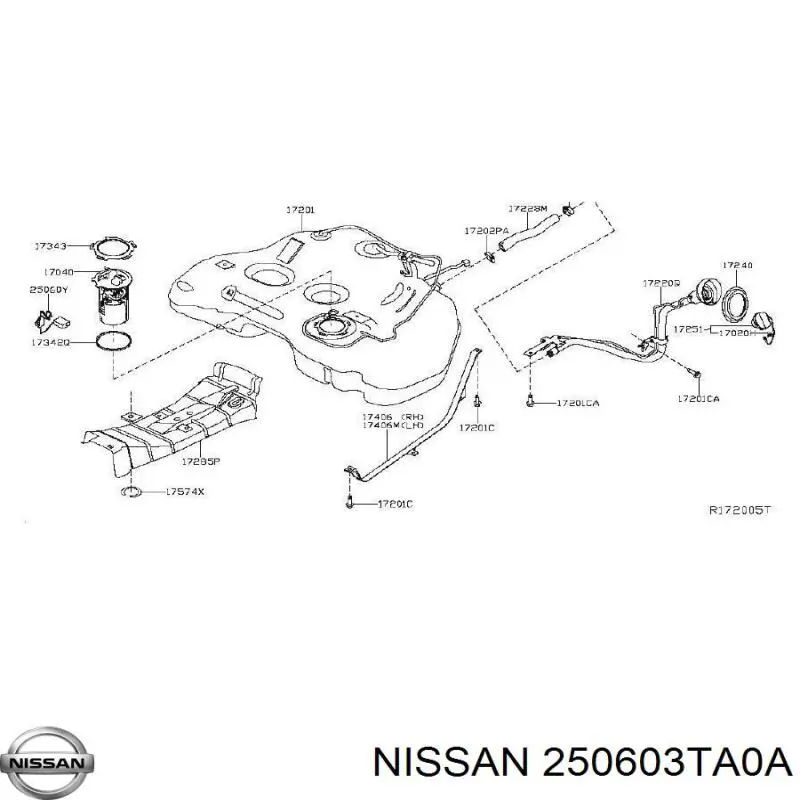  Nissan/Infiniti 250603TA0A ціна, від 139.86 USD