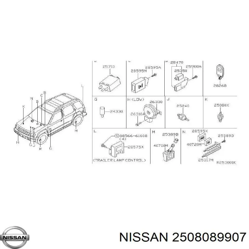 Термодатчик охолоджуючої рідини Nissan/Infiniti 2508089907 ціна, від 5.02 USD