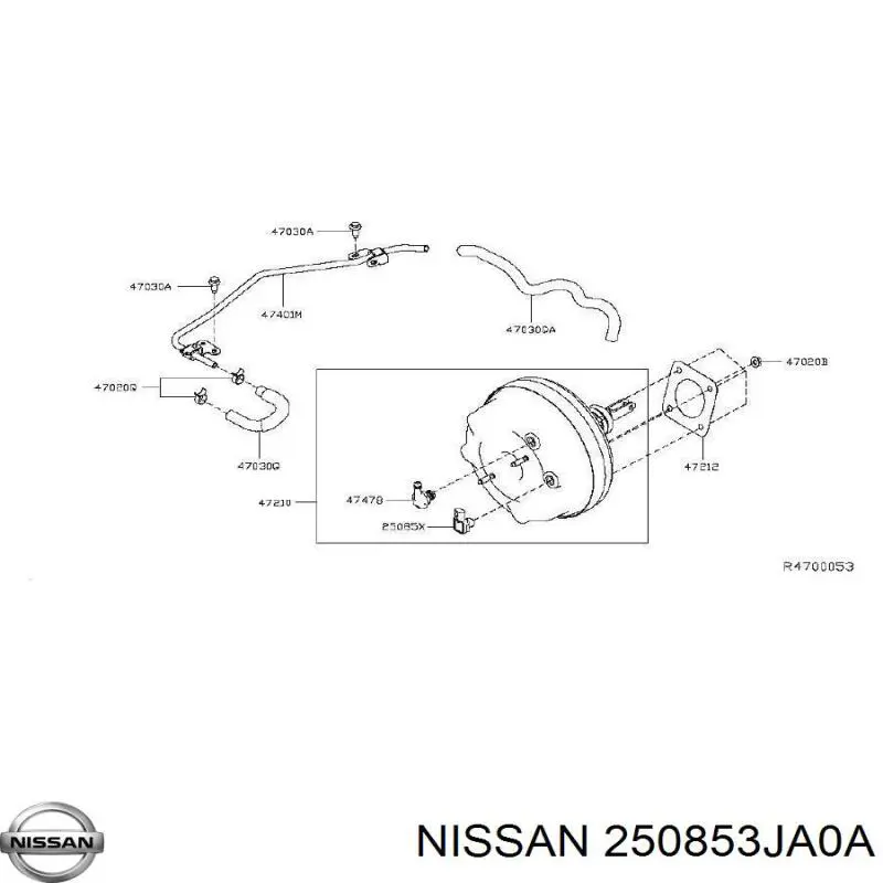 Датчик тиску наддуву (датчик нагнітання повітря в турбіну) Nissan/Infiniti 250853JA0A ціна, від 5.03 USD