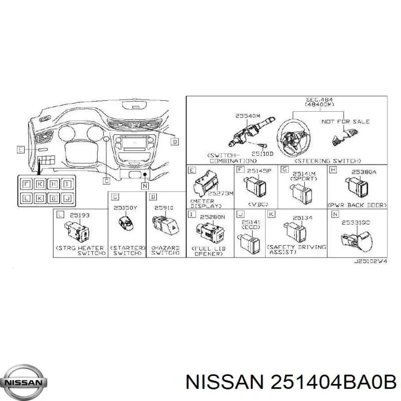 251404BA0B Nissan/Infiniti 