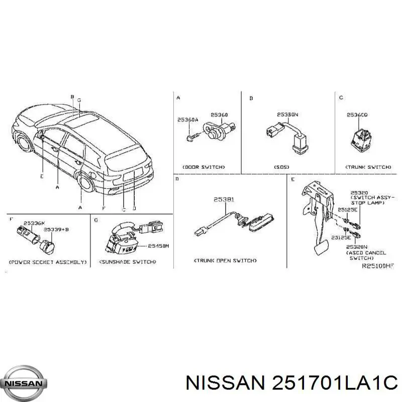 Купити 251701LA1C Nissan/Infiniti 