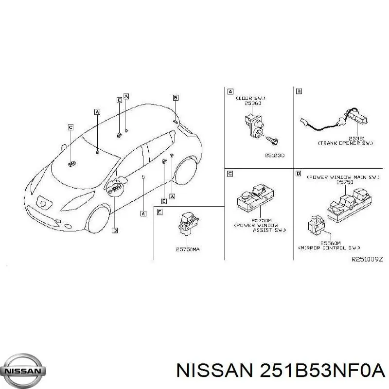 251B53NF0A Nissan/Infiniti 
