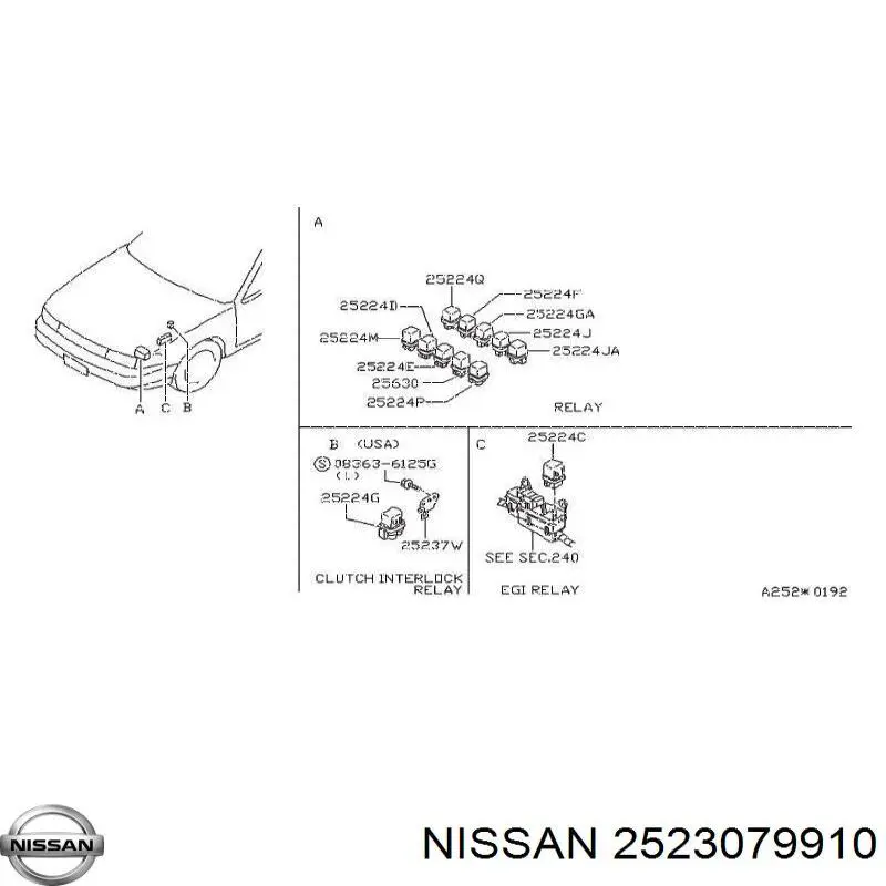  Nissan/Infiniti 2523079910 ціна, від 51.38 USD