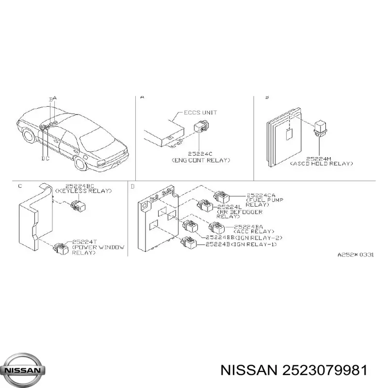  2523079981 Nissan