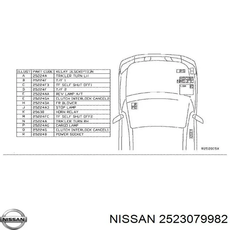  Nissan/Infiniti 2523079982 ціна, від 3.82 USD