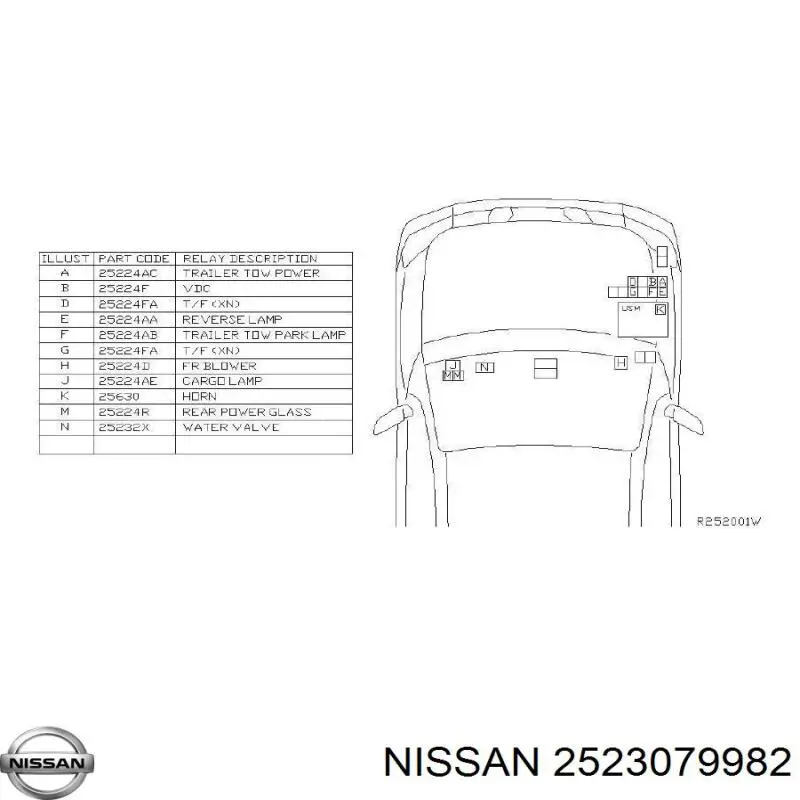 Купити 2523079982 Nissan/Infiniti 