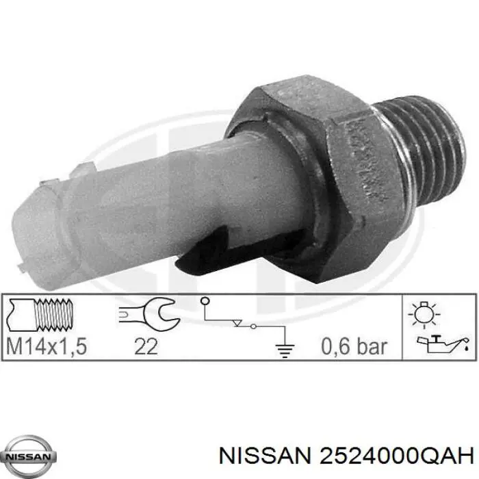 Манометри (показник тиску масла) Nissan/Infiniti 2524000QAH ціна, від 6.33 USD