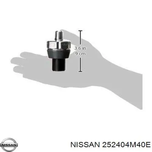 252404M40E Nissan датчик тиску масла