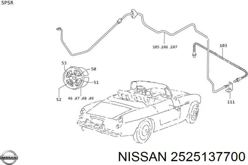 2508089900 Nissan датчик температури охолоджуючої рідини
