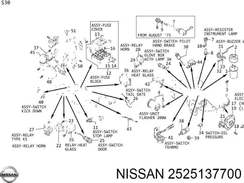 2525137700 Nissan/Infiniti Покажчик температури охолоджуючої рідини