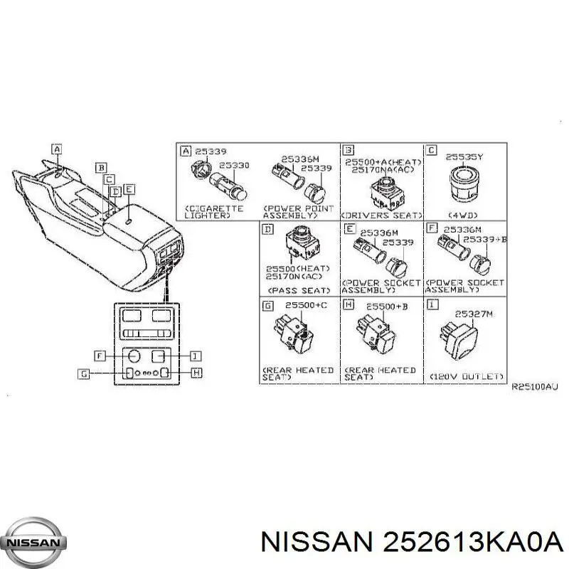  252613KA0A Nissan/Infiniti