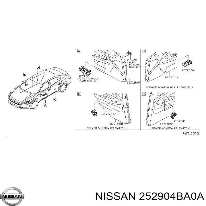  252904BA0A Nissan