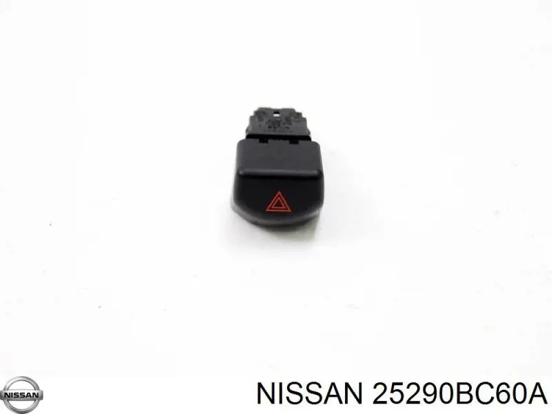 Кнопка включення аварійної сигналізації Nissan/Infiniti 25290BC60A ціна, від 3.92 USD